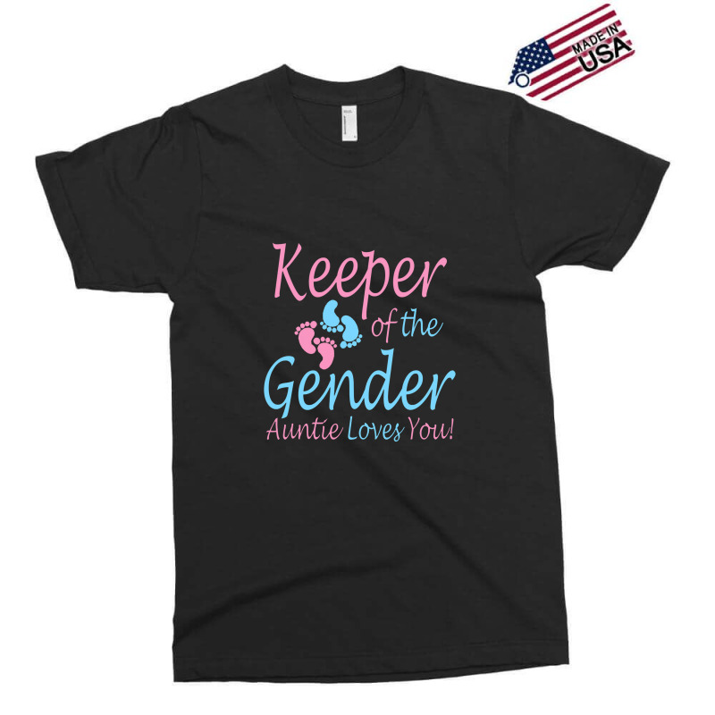 Keeper Of The Gender Auntie Gender Reveal Party Idea Exclusive T-shirt | Artistshot