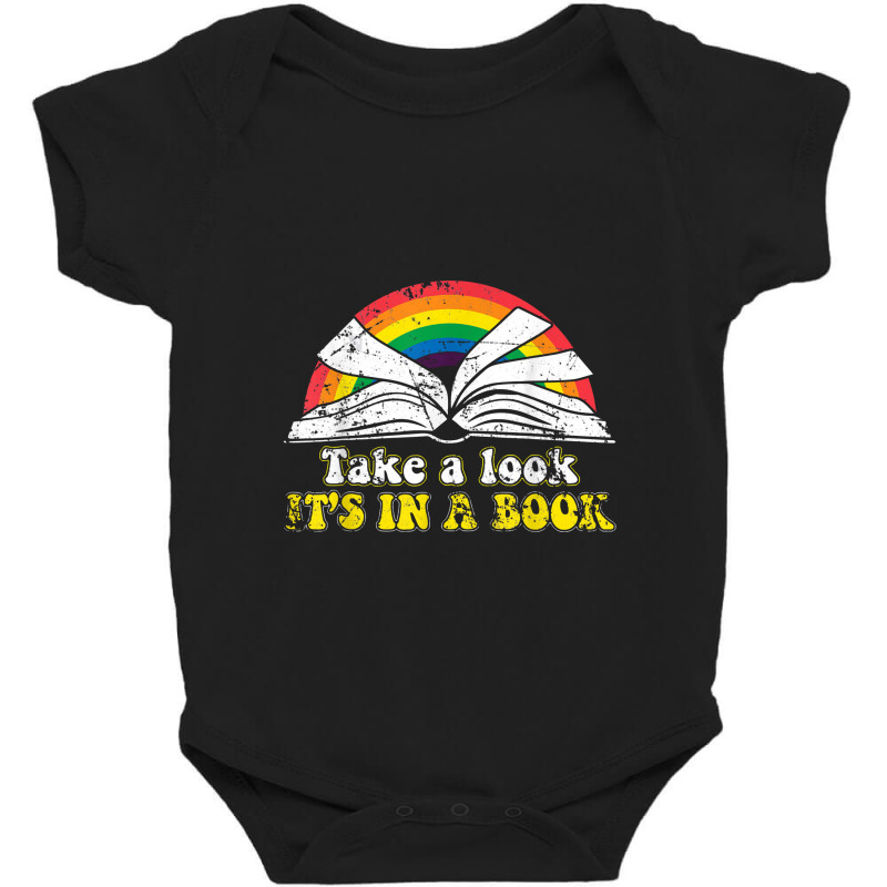 Love Reading Love Rainbows Gift Retro Rainbow Baby Bodysuit by jabaludden | Artistshot