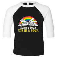 Love Reading Love Rainbows Gift Retro Rainbow Toddler 3/4 Sleeve Tee | Artistshot