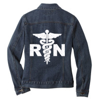 Nurses Day Tshirt Registered Nurse Medical Nursing Rn T Shirt Ladies Denim Jacket | Artistshot