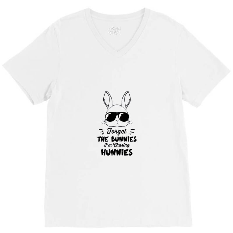 Kids Forget The Bunnies I'm Chasing Hunnies Toddler Funny Easter V-neck Tee | Artistshot