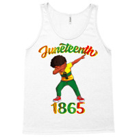 Juneteenth 1865 Dab Black Boy Brown Skin Afro American Boys T Shirt Tank Top | Artistshot