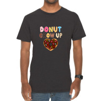 Kids Funny Donut Lover Donut Grow Up Cute Birthday Gift Vintage T-shirt | Artistshot