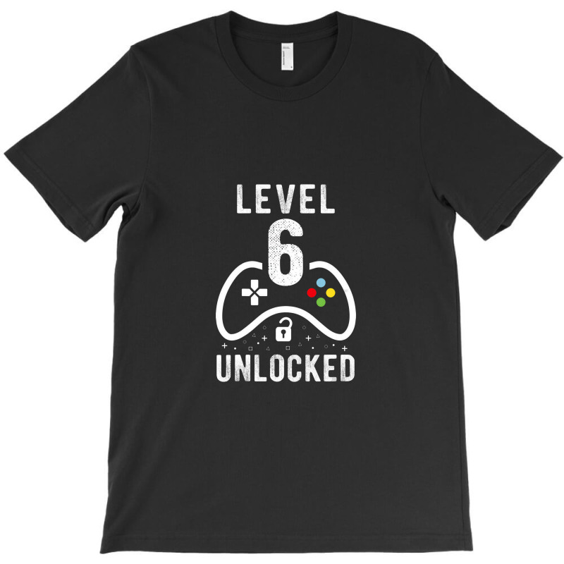 Kids Level 6 Unlocked Video Game 6th Birthday Gift T-shirt | Artistshot