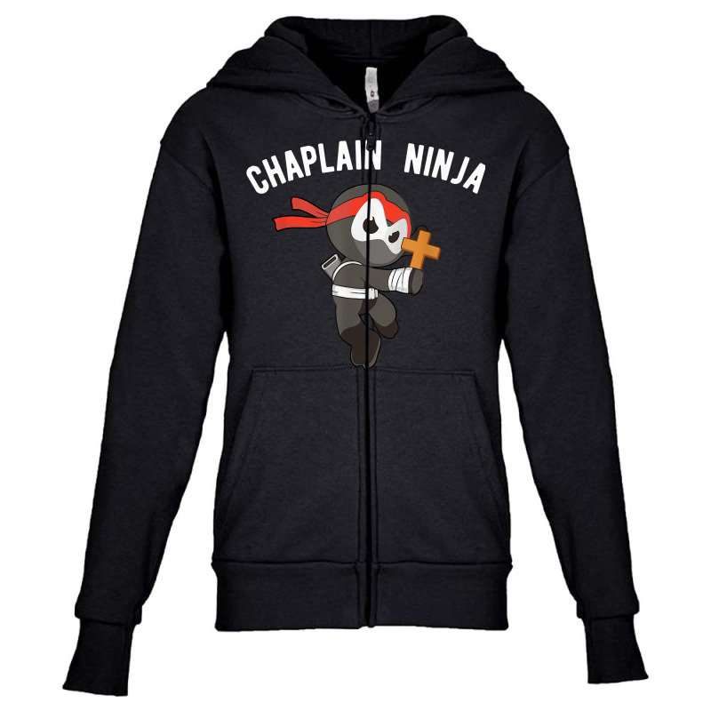 Chaplain Ninja Martial Arts Clergy T Shirt Youth Zipper Hoodie by marshall0976 | Artistshot