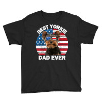 Mens Yorkie Dad For Men Funny Yorkshire Terrier Lover 4th Of July T Sh Youth Tee | Artistshot