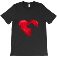 Labrador Heart Silhouette Valentine's Day Dog Lover Gift T-shirt | Artistshot