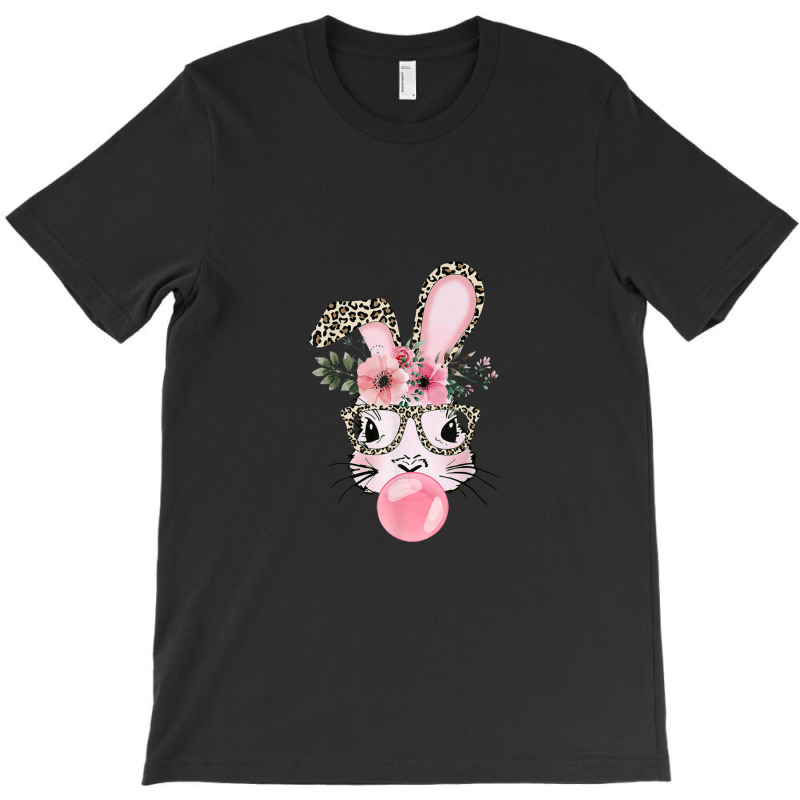 Leopard Print Rabbit Bunny Blowing Bubble Gum Easter Day T-shirt | Artistshot