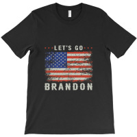 Let’s Go Brandon Funny Vintage American Flag T-shirt | Artistshot