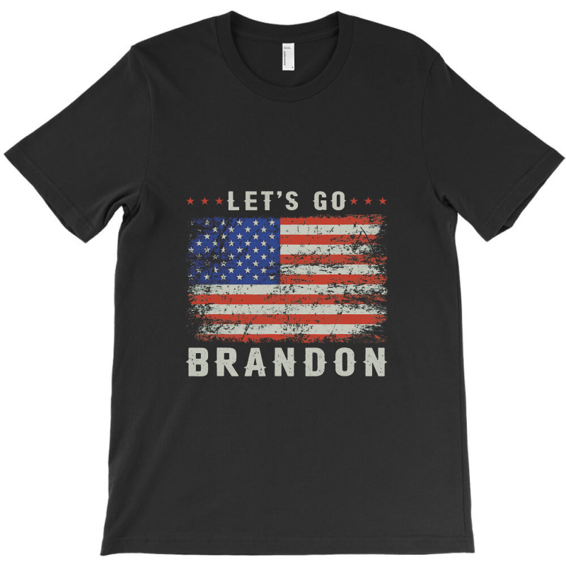 Let’s Go Brandon Funny Vintage American Flag T-shirt | Artistshot