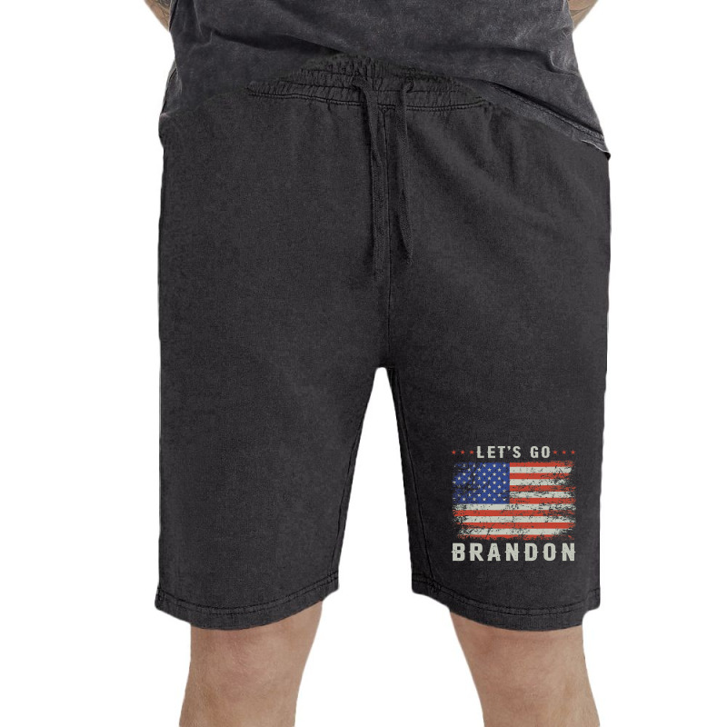 Let’s Go Brandon Funny Vintage American Flag Vintage Short | Artistshot