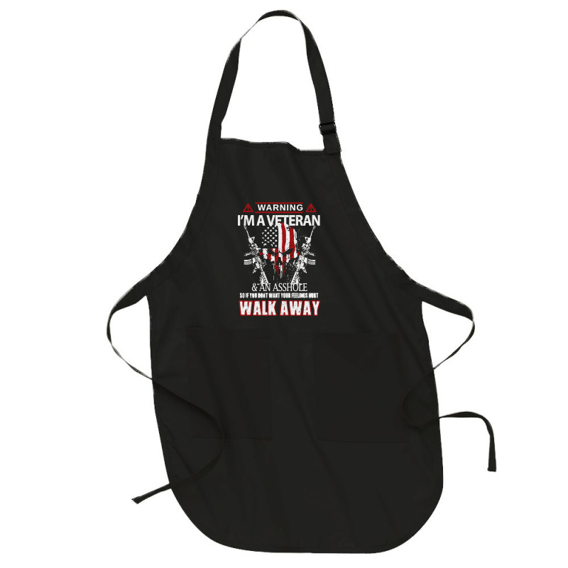 Veteran Warning I'm A Veteran Full-length Apron | Artistshot