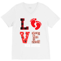 Ob Nurse Valentines Day Delivery Labor T Shirt V-neck Tee | Artistshot