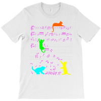 Cute Cat Kitty Music Notes Diversity Musician Clef T Shirt T-shirt | Artistshot