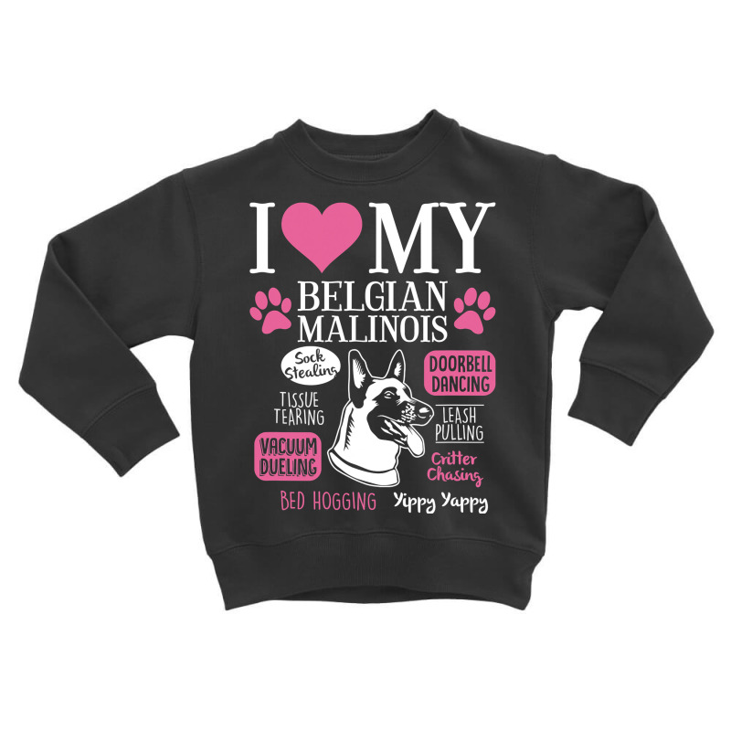 Dog Anatomy Of A Belgian Malinois T Shirt Toddler Sweatshirt by thutrang92 | Artistshot