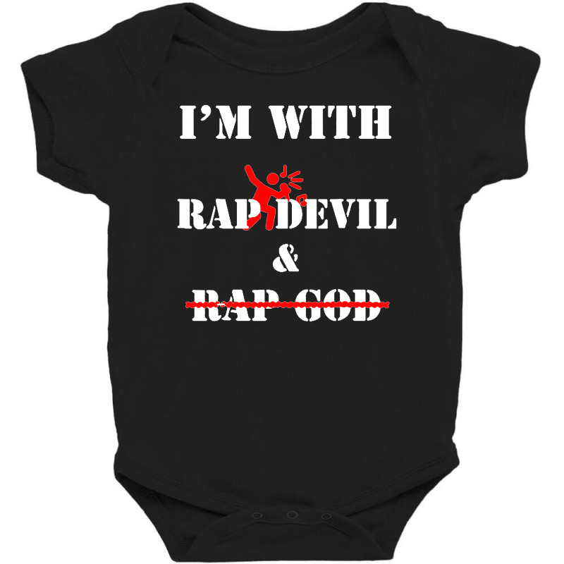 Rap Devil Is My Favorite Funny Rap Baby Bodysuit | Artistshot