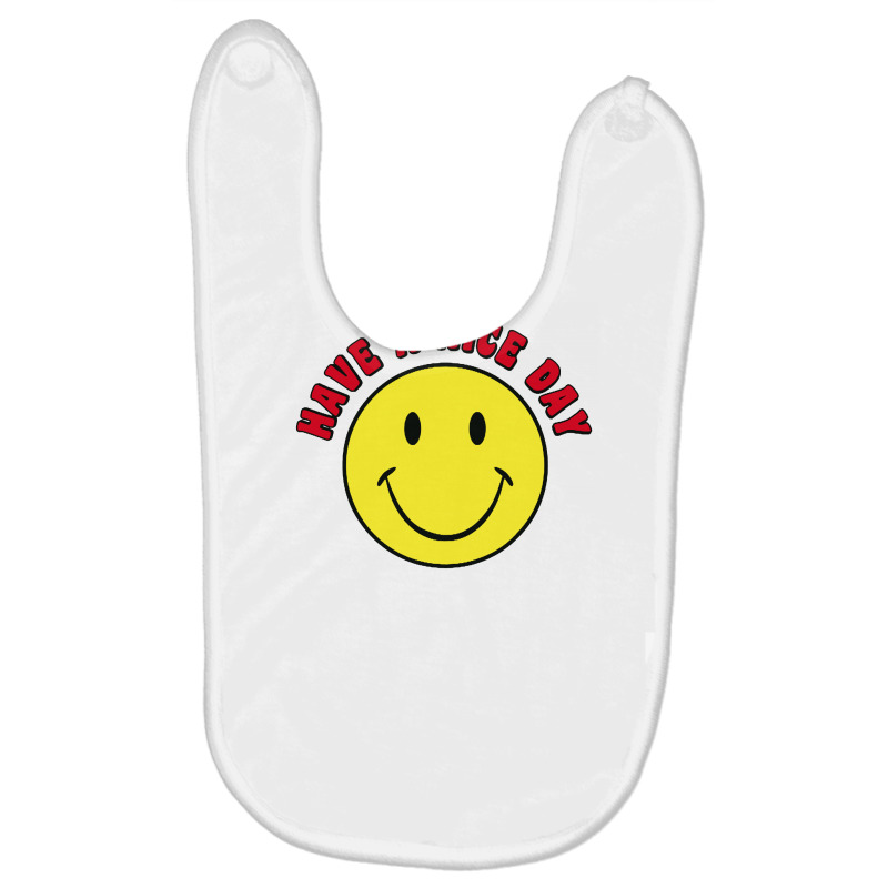 Retro   Have A Nice Day   Smile Happy Face Baby Bibs by Creative Tees | Artistshot