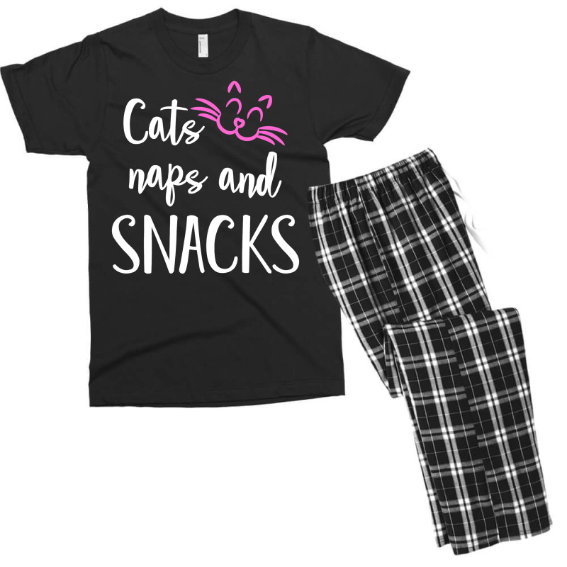 Cat Naps And Snacks Men's T-shirt Pajama Set | Artistshot