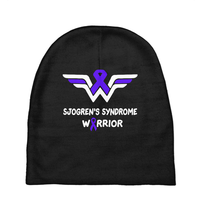 Sjogren’s Syndrome Awareness Warrior Support Purple Ribbon Baby Beanies | Artistshot