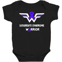 Sjogren’s Syndrome Awareness Warrior Support Purple Ribbon Baby Bodysuit | Artistshot