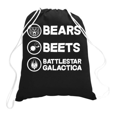 Bears Beets Battlestar Galactica Drawstring Bags Designed By Mirazjason