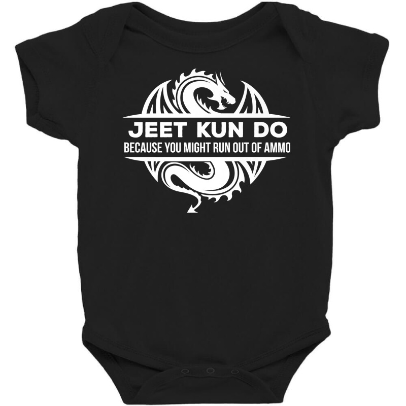 Jeet Kun Do Martial Arts Run Out Of Ammo Fighting Tee Baby Bodysuit by marshall0976 | Artistshot