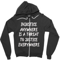 Mlk Quote Martin Luther King Jr Day Black History Month Zipper Hoodie | Artistshot