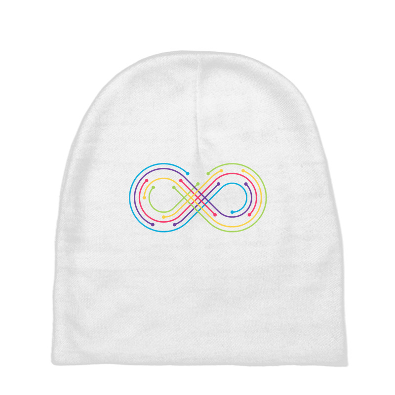 Rainbow Infinity Symbol Pride Autism Awareness Neurodiverse T Shirt Baby Beanies by longduong89 | Artistshot