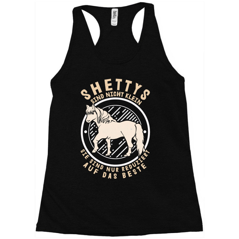 Horse Horses Equestrian Shetty Klein Shetland Pony Horse Owner Horse R Racerback Tank by circularflap | Artistshot