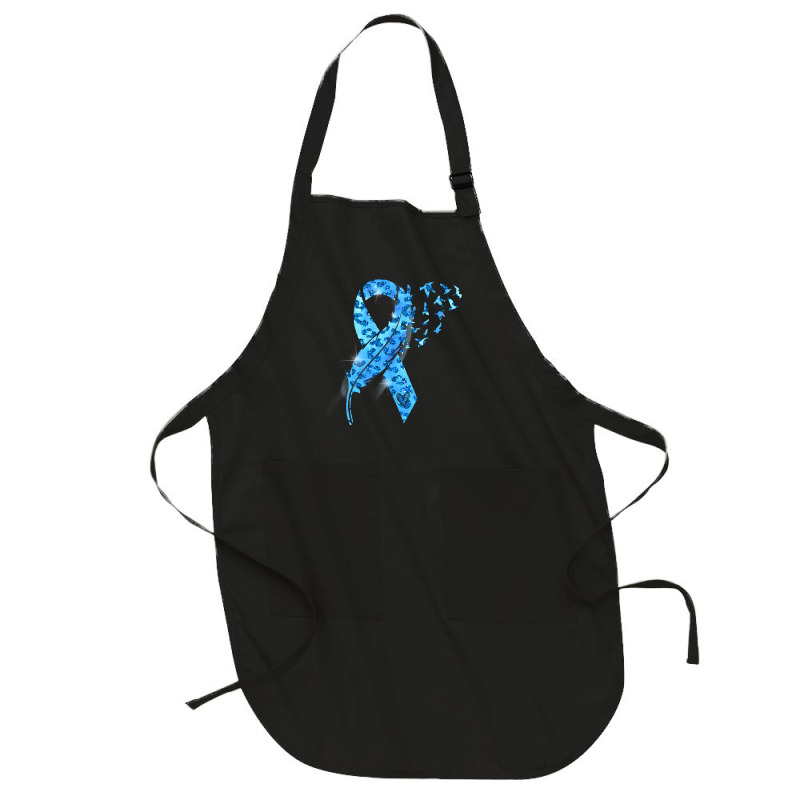 Diabetes Diabetic Leopard Blue Ribbon Stay Strong 131 Diabetes Awarene Full-Length Apron by circularflap | Artistshot