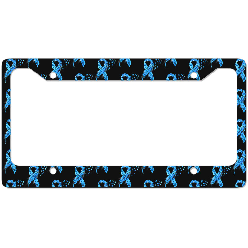 Diabetes Diabetic Leopard Blue Ribbon Stay Strong 131 Diabetes Awarene License Plate Frame by circularflap | Artistshot