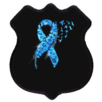 Diabetes Diabetic Leopard Blue Ribbon Stay Strong 131 Diabetes Awarene Shield Patch | Artistshot