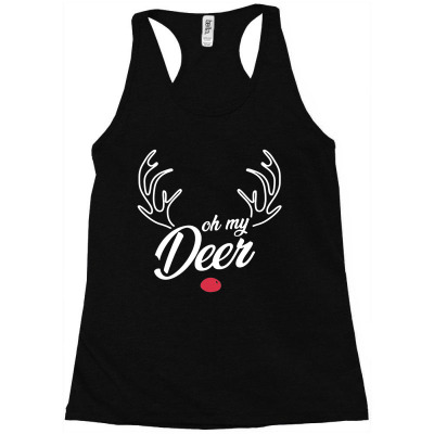 Trendy Oh My Deer Christmas Premium Racerback Tank Designed By Creative Tees
