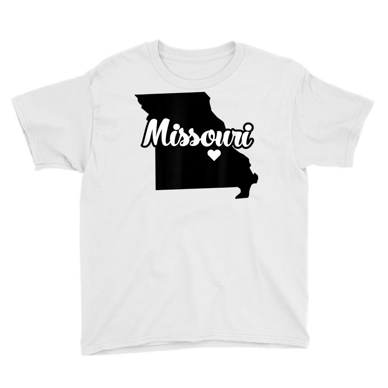 Missouri Home State Outline T Shirt Youth Tee by marshall0976 | Artistshot