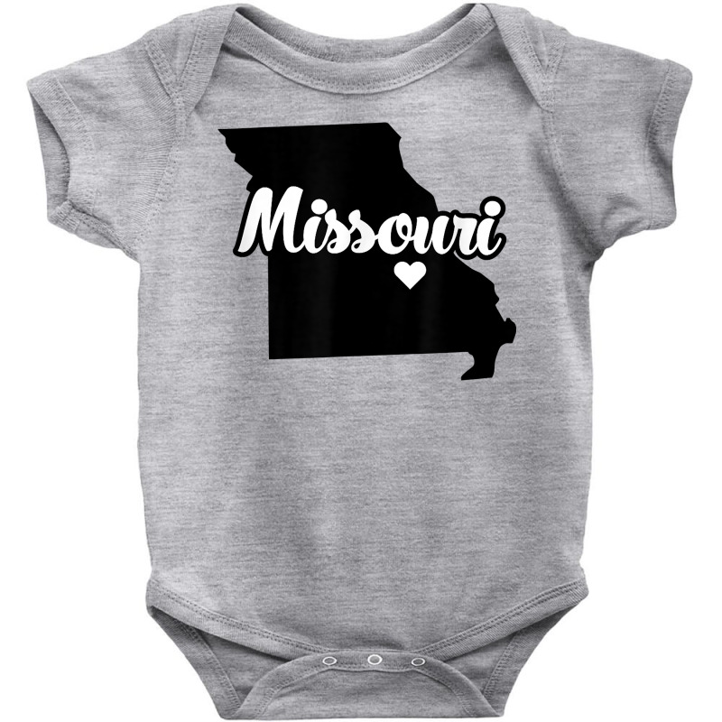 Missouri Home State Outline T Shirt Baby Bodysuit by marshall0976 | Artistshot