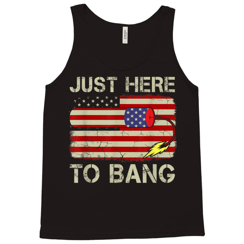 Just Here To Bang Tank Top | Artistshot