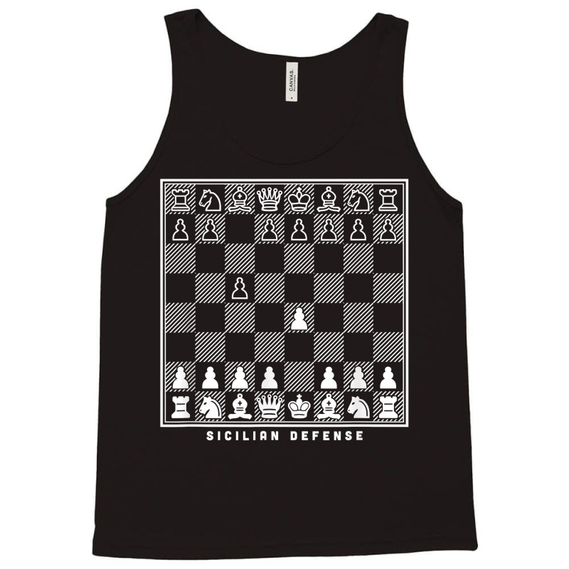 Sicilian Defense Opening Chessboard Chess Player Gift T Shirt Tank Top by hollymu | Artistshot