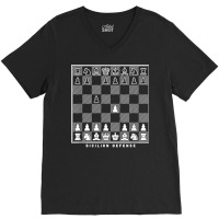 Sicilian Defense Opening Chessboard Chess Player Gift T Shirt V-neck Tee | Artistshot