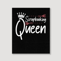 Womens Scrapbooking Queen Scrapbook Scrapbooker Crops Sticker Swaps T Portrait Canvas Print | Artistshot