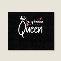 Womens Scrapbooking Queen Scrapbook Scrapbooker Crops Sticker Swaps T Landscape Canvas Print | Artistshot