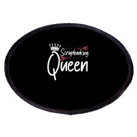 Womens Scrapbooking Queen Scrapbook Scrapbooker Crops Sticker Swaps T Oval Patch | Artistshot