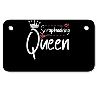 Womens Scrapbooking Queen Scrapbook Scrapbooker Crops Sticker Swaps T Motorcycle License Plate | Artistshot