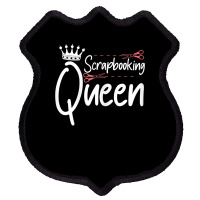 Womens Scrapbooking Queen Scrapbook Scrapbooker Crops Sticker Swaps T Shield Patch | Artistshot