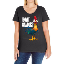 moana hei  boat snacksnack  graphic t shirt t shirt Ladies Curvy T-Shirt | Artistshot
