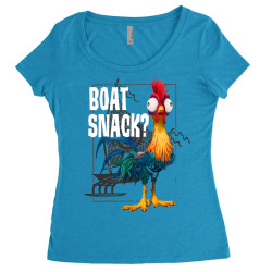 moana hei  boat snacksnack  graphic t shirt t shirt Women's Triblend Scoop T-shirt | Artistshot