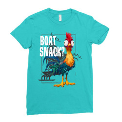 moana hei  boat snacksnack  graphic t shirt t shirt Ladies Fitted T-Shirt | Artistshot