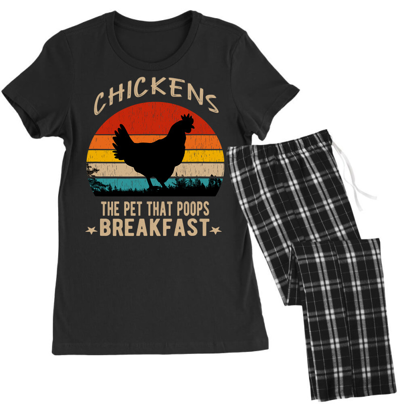 Chicken Chick The Pet That Poops Breakfast Funny Chicken Saying 342 Ro Women's Pajamas Set by circularflap | Artistshot