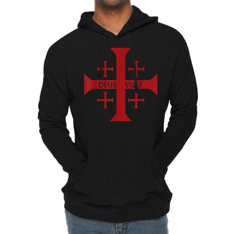 Crusader Christianity Deus Vult God Will T Shirt Lightweight Hoodie | Artistshot