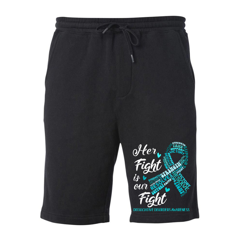 Dissociative Disorders Awareness Her Fight Is Our Fight T Shirt Fleece Short | Artistshot