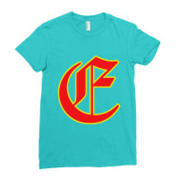 Letter E  Old English Ladies Fitted T-shirt | Artistshot